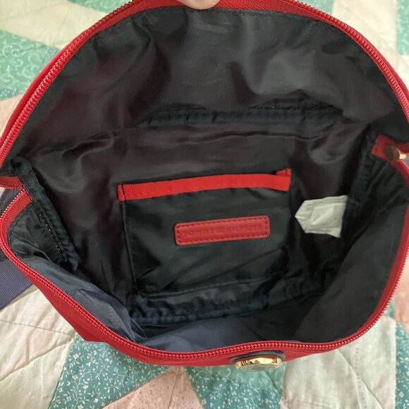 Tommy Hilfiger Crossbody Belt Bag Red Fanny Pack Y2K Sling - Picture 3 of 8